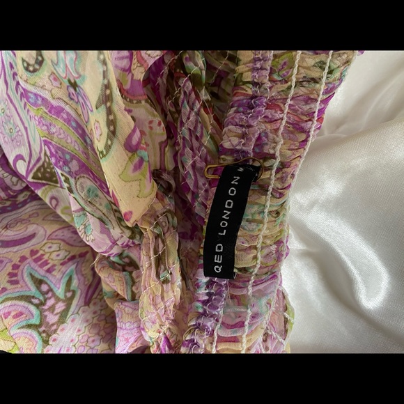 QED London high low dress purple - Picture 4 of 5